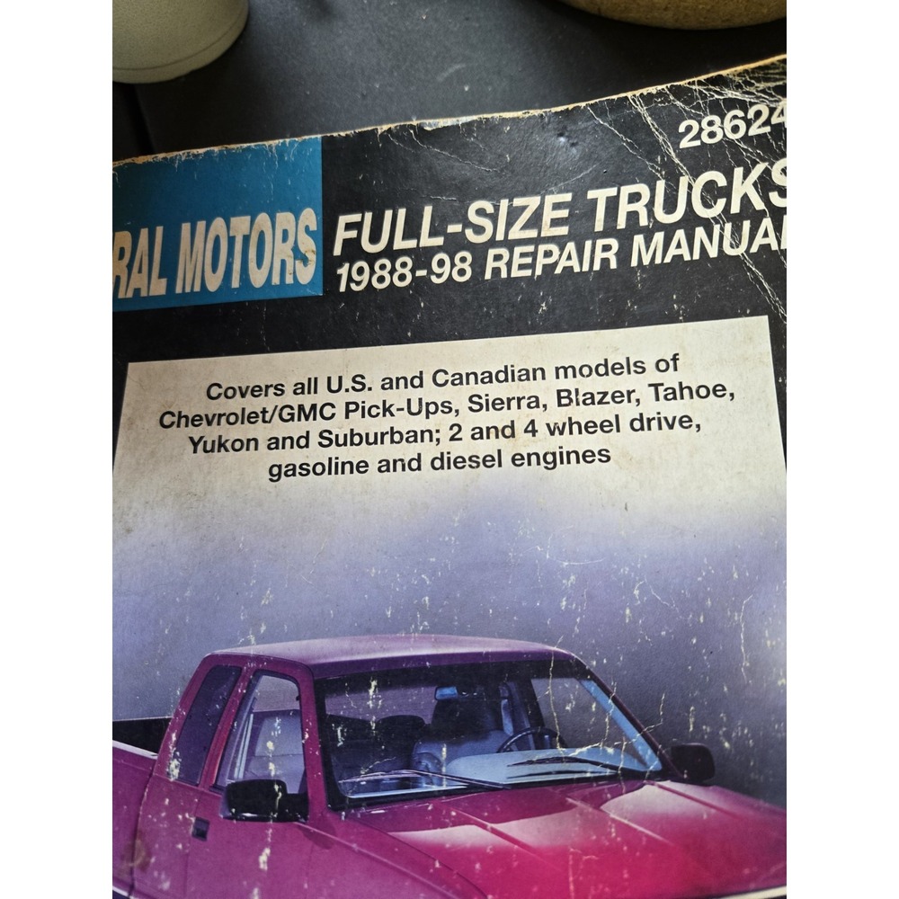 Chilton GM Full Size Truck Repair Manual 1988-1998 Chevy GMC Pickup Tahoe Yukon - Picture 2 of 5